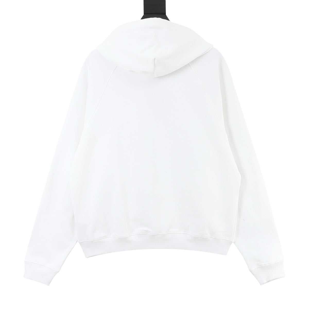 Balenciaga Women's Men's White Logo Zip-Up Hoodie