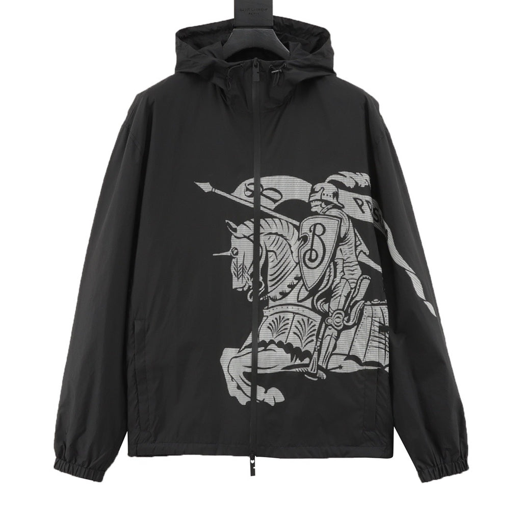 Burberry Equestrian Knight Logo Nylon Jacket