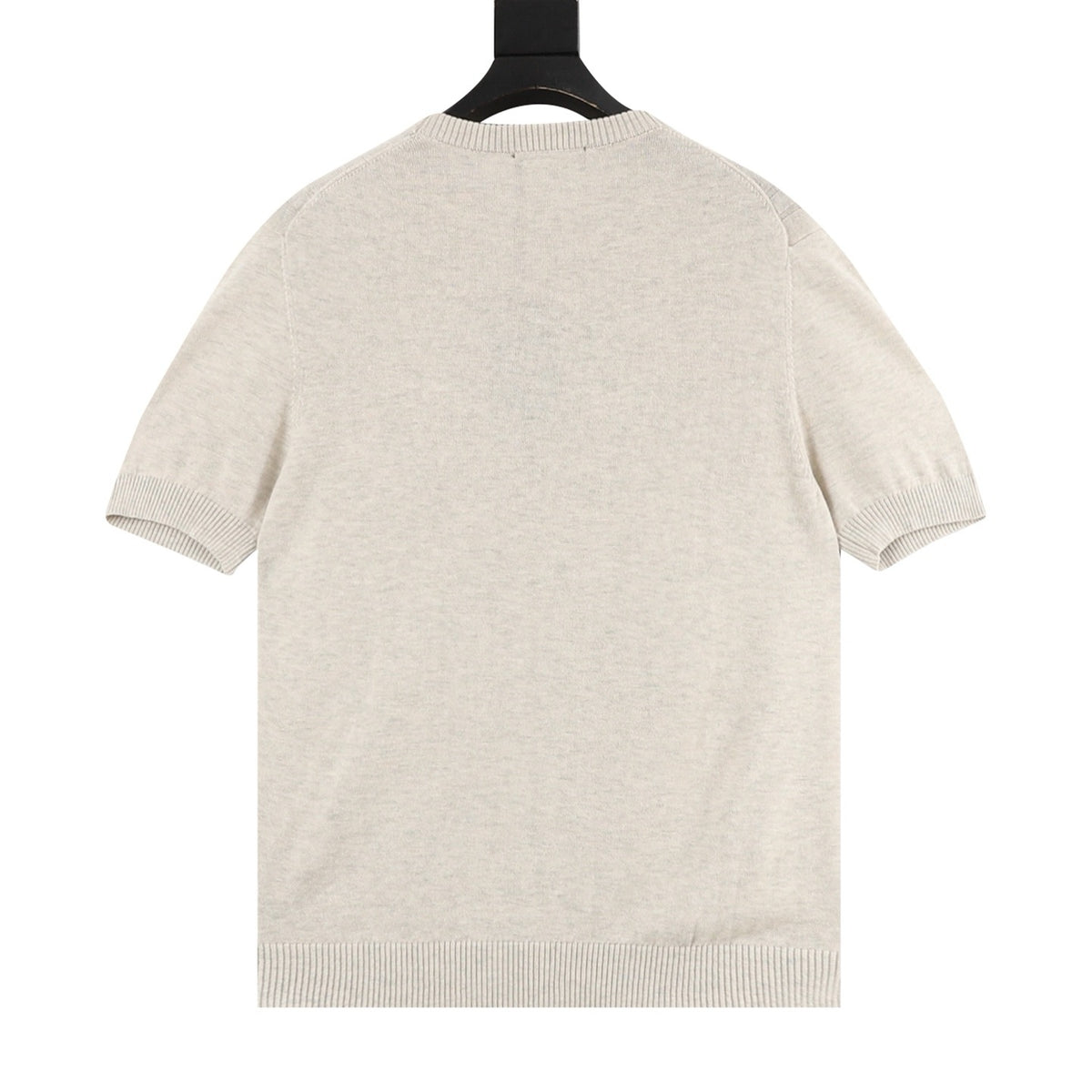 Loro Piana Women's Men's Light Beige Cable-Knit Short-Sleeve Sweater