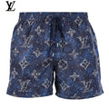 Louis Vuitton Navy Speckled Monogram Drawstring Swim Shorts