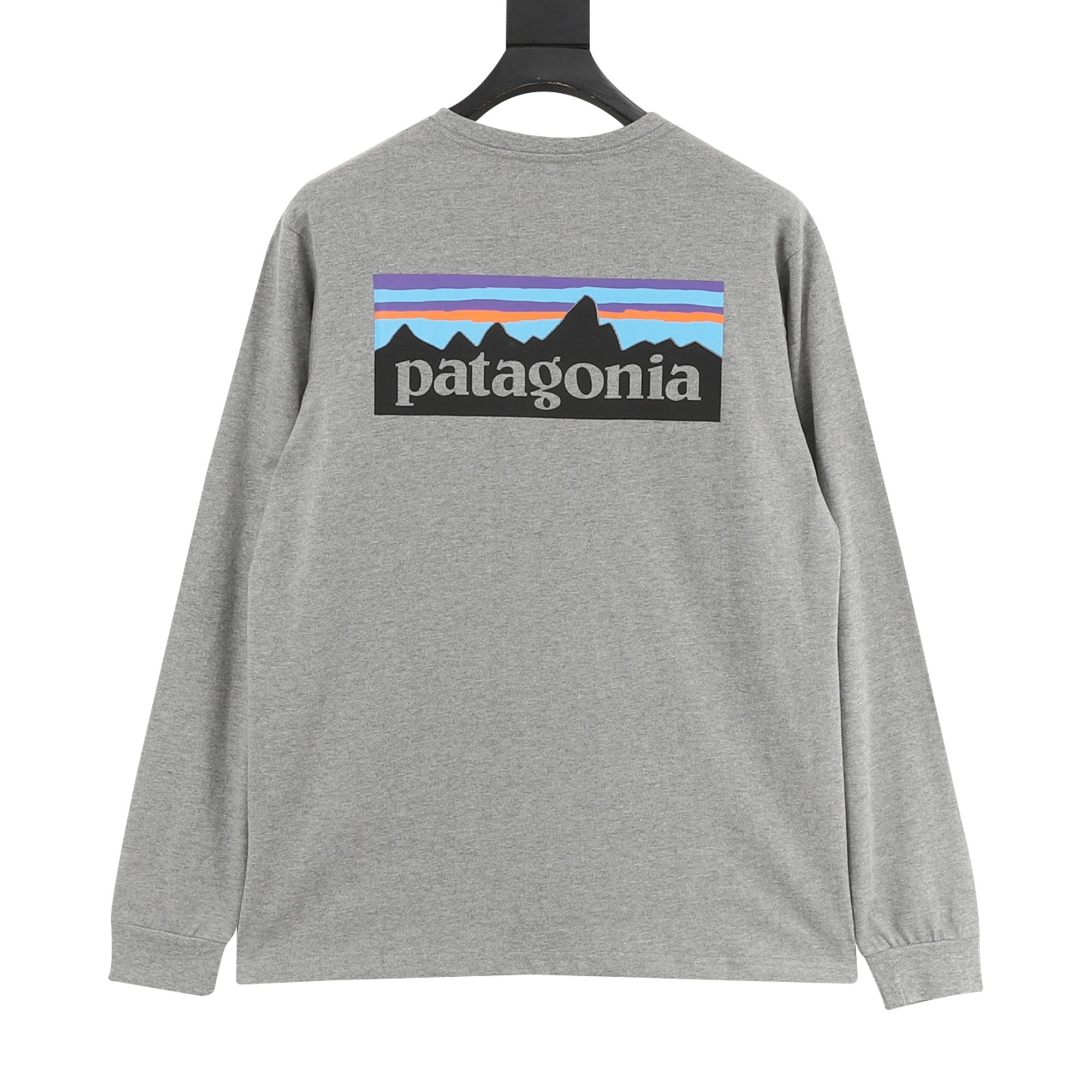 Patagonia P-6 Logo Long-Sleeve Responsibili-Tee — Black