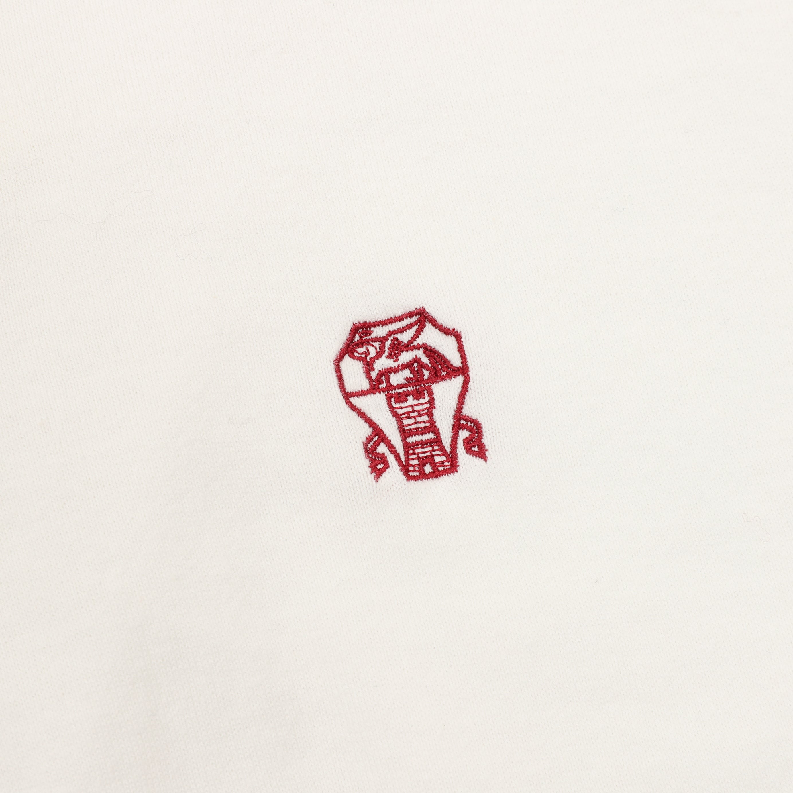 Brunello Cucinelli Solid Color Embroidered Logo Polo Shirt