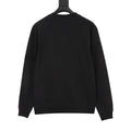 Moncler Women's & Men's Black Logo Crewneck Sweatshirt | Sleeve Lettering