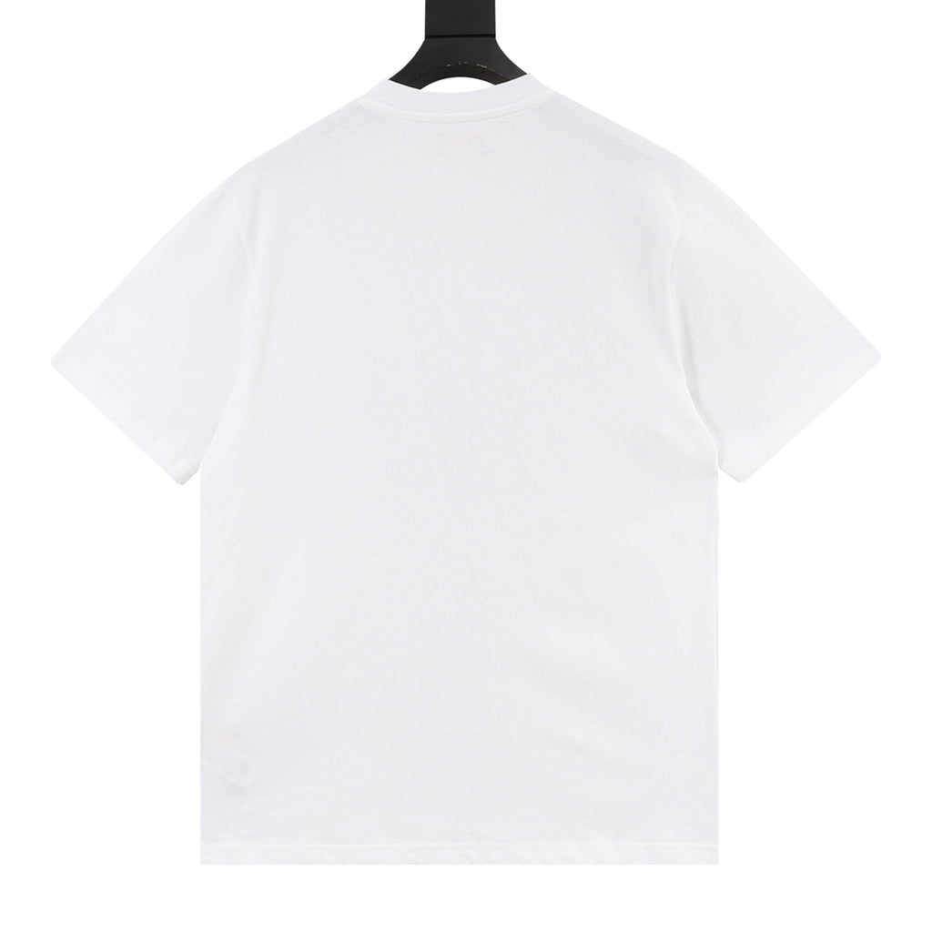 Polo Ralph Lauren Big Pony Watercolor Print Short-Sleeve T-Shirt in White