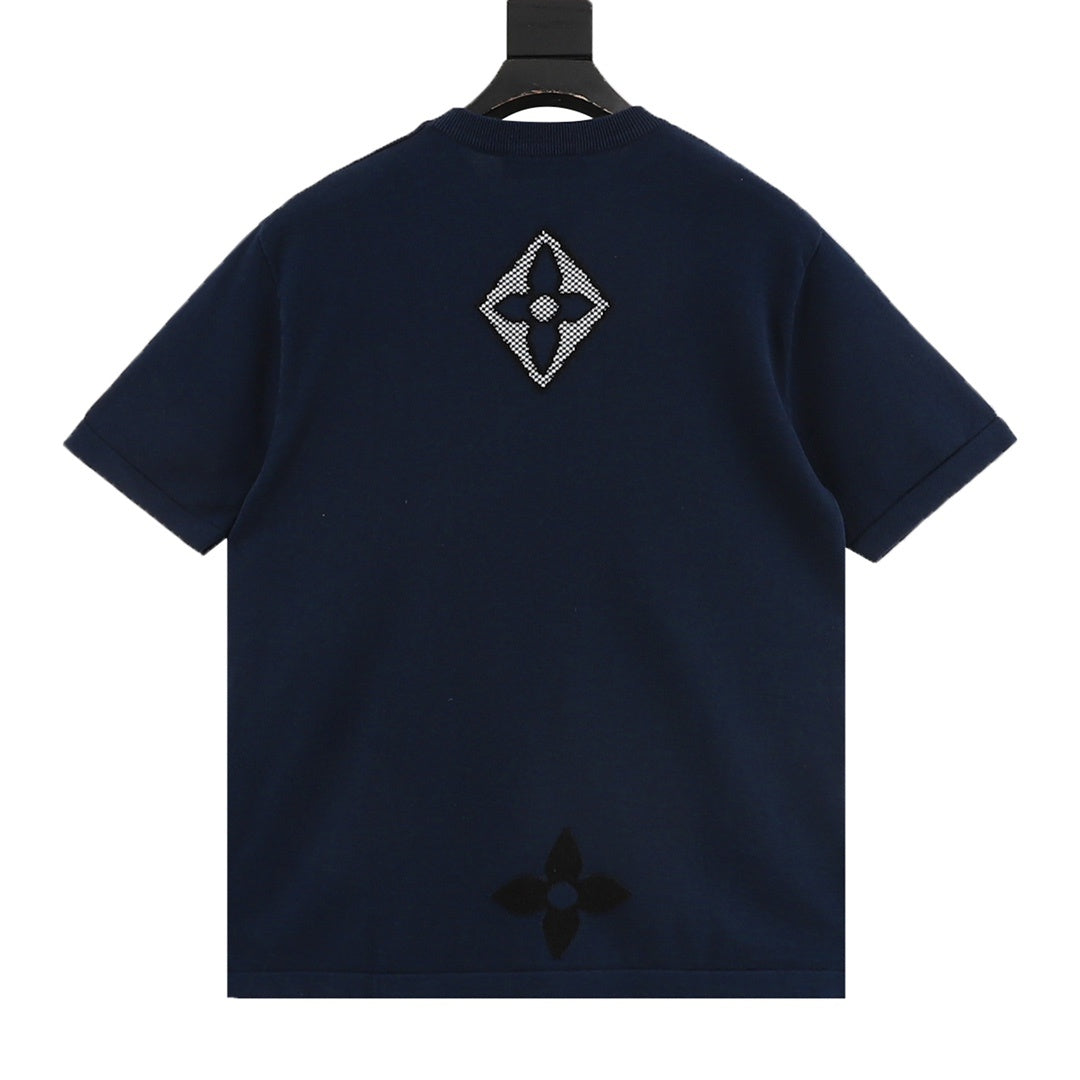 Louis Vuitton Women's / Men's Mixed Monogram Knit T-Shirt in Navy
