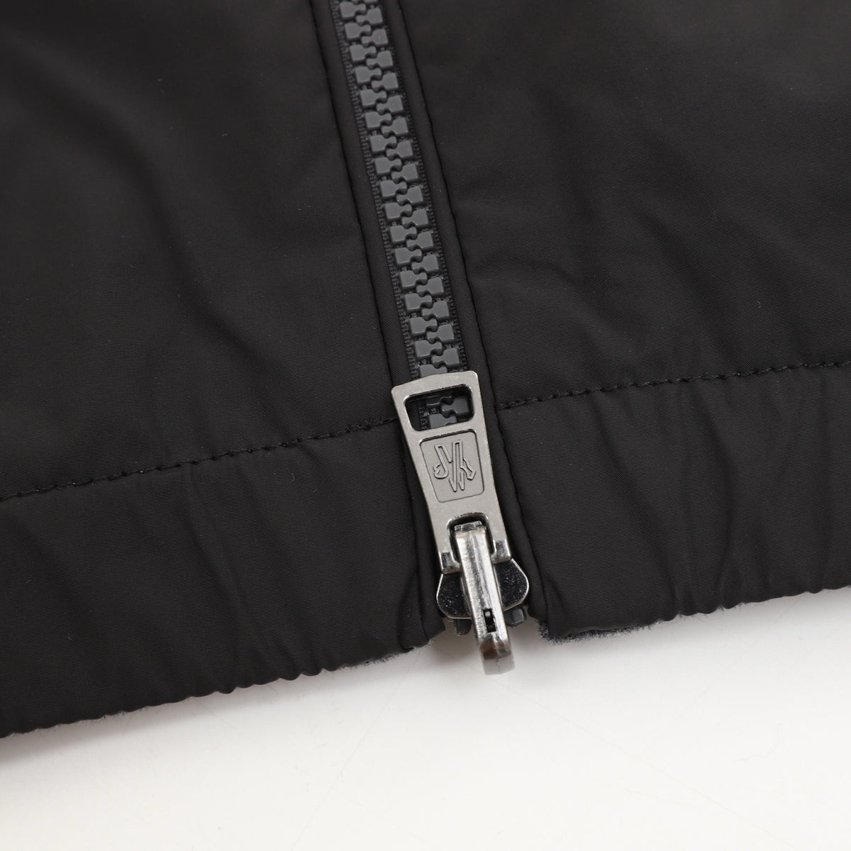 Moncler Women's Men's Black Hooded Zip-Up Jacket