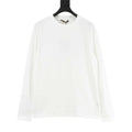 Louis Vuitton Tonal Embossed LV Logo Long-Sleeve Top — Black