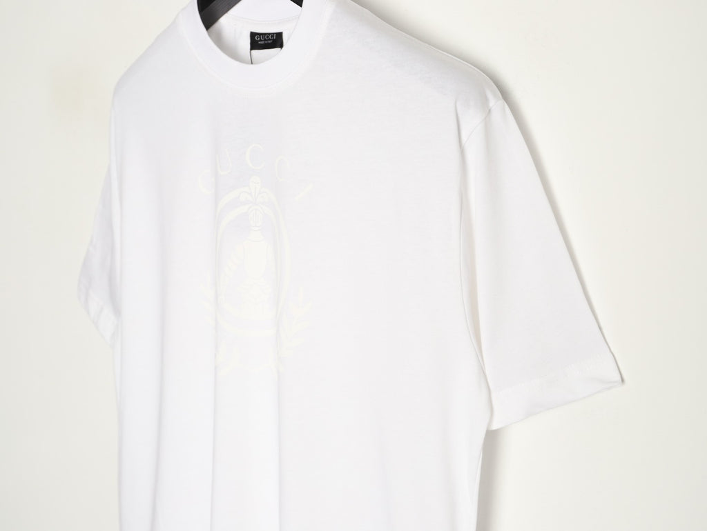 Gucci White Knight Crest Graphic T-Shirt