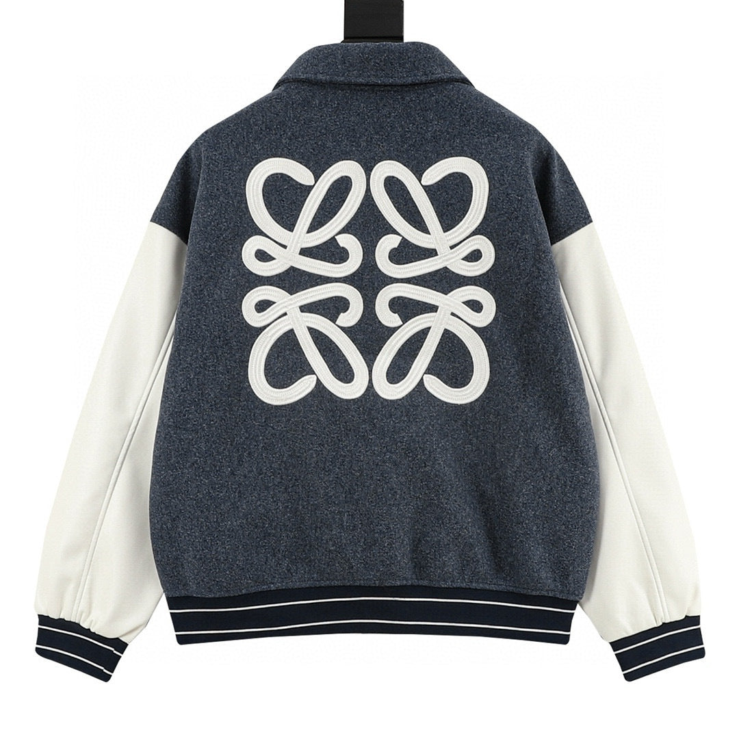 Loewe Four-Color Anagram Patchwork Varsity Jacket