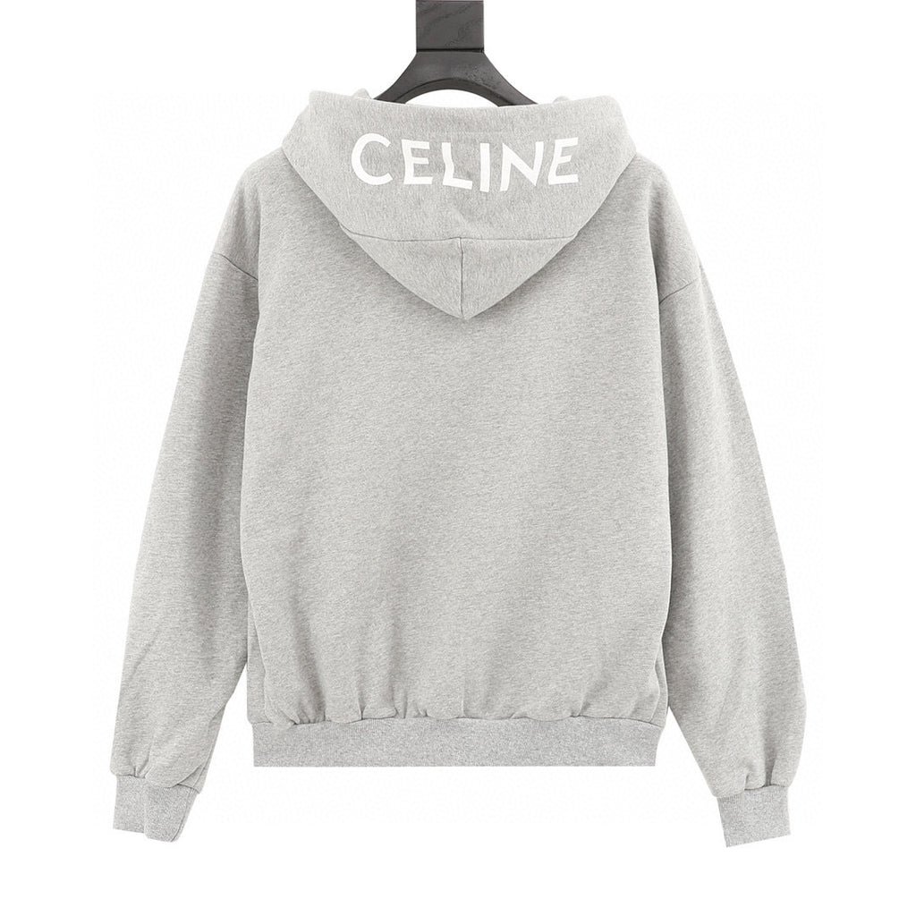 Celine Classic Capsule Inner Logo Zip-Up Hoodie