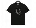 Dior Men's Black Large D Logo Oblique T-Shirt