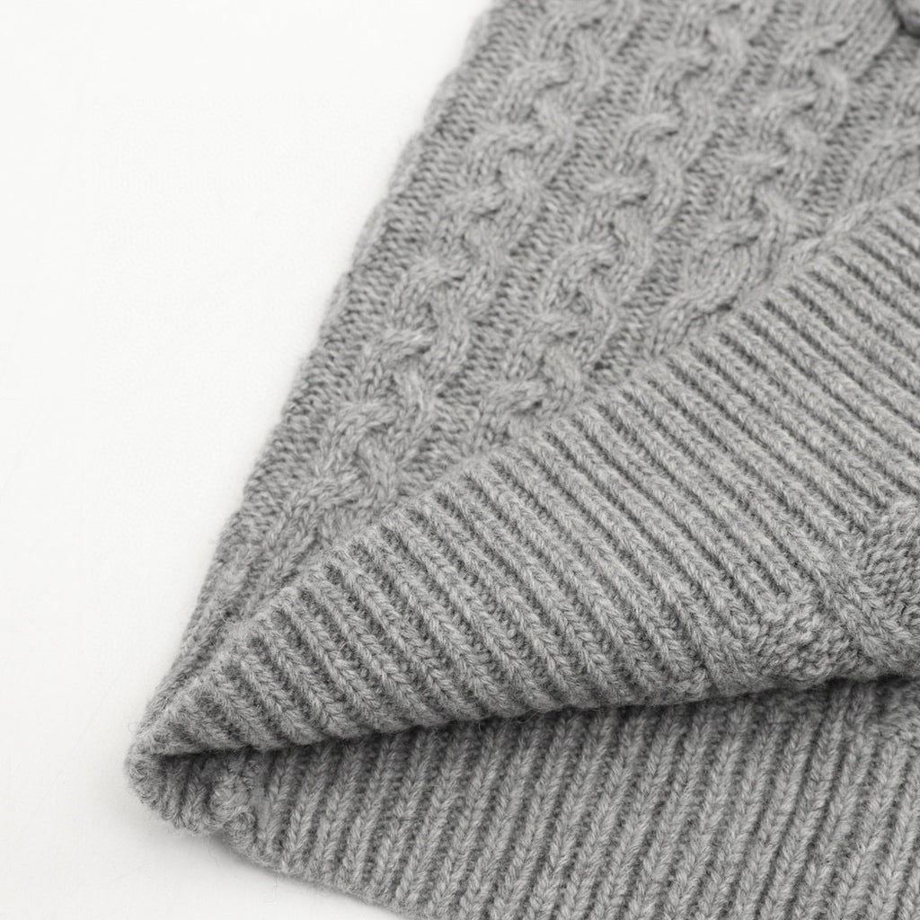 Loewe Oversized Anagram Cable Knit Crew Neck Sweater
