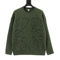 Loewe Oversized Anagram Cable Knit Crew Neck Sweater