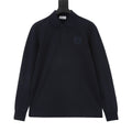 Loewe Women's Men's Navy Anagram Long-Sleeve Polo Shirt