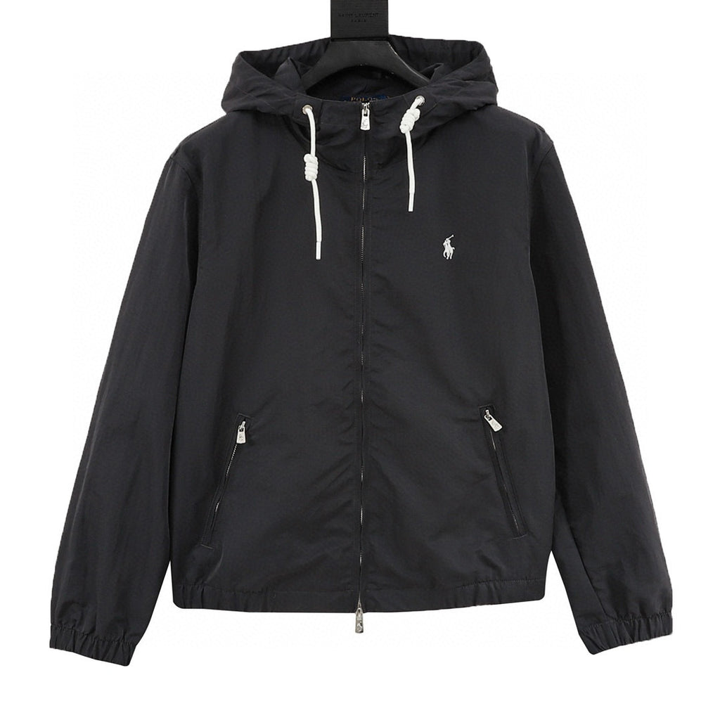 Polo Ralph Lauren Polo Pony Rope Drawcord Hooded Windbreaker Jacket