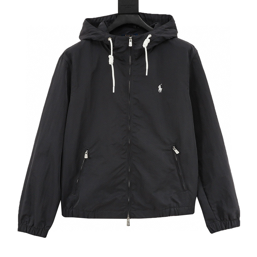 Polo Ralph Lauren Polo Pony Rope Drawcord Hooded Windbreaker Jacket