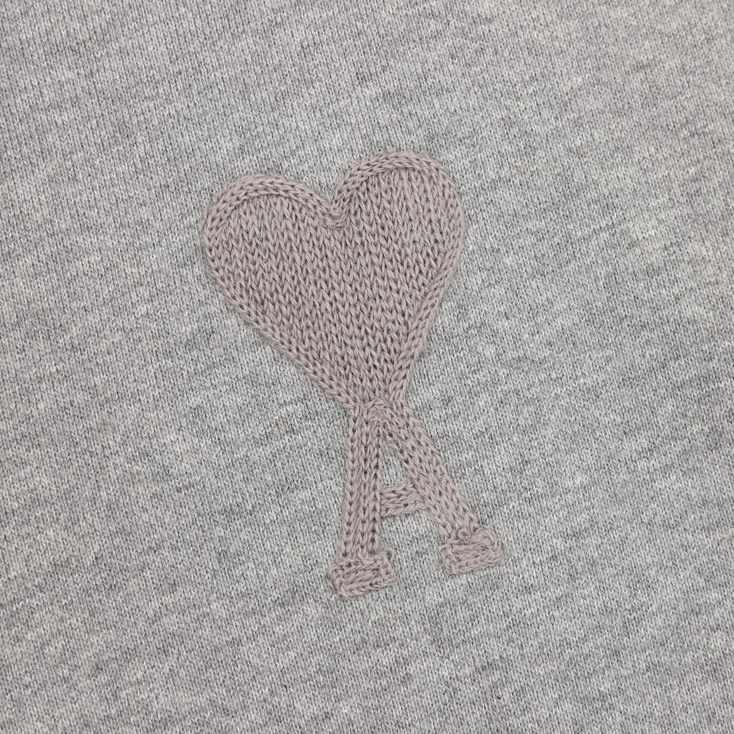 AMI Paris Two-Color Heart Embroidered Hoodie