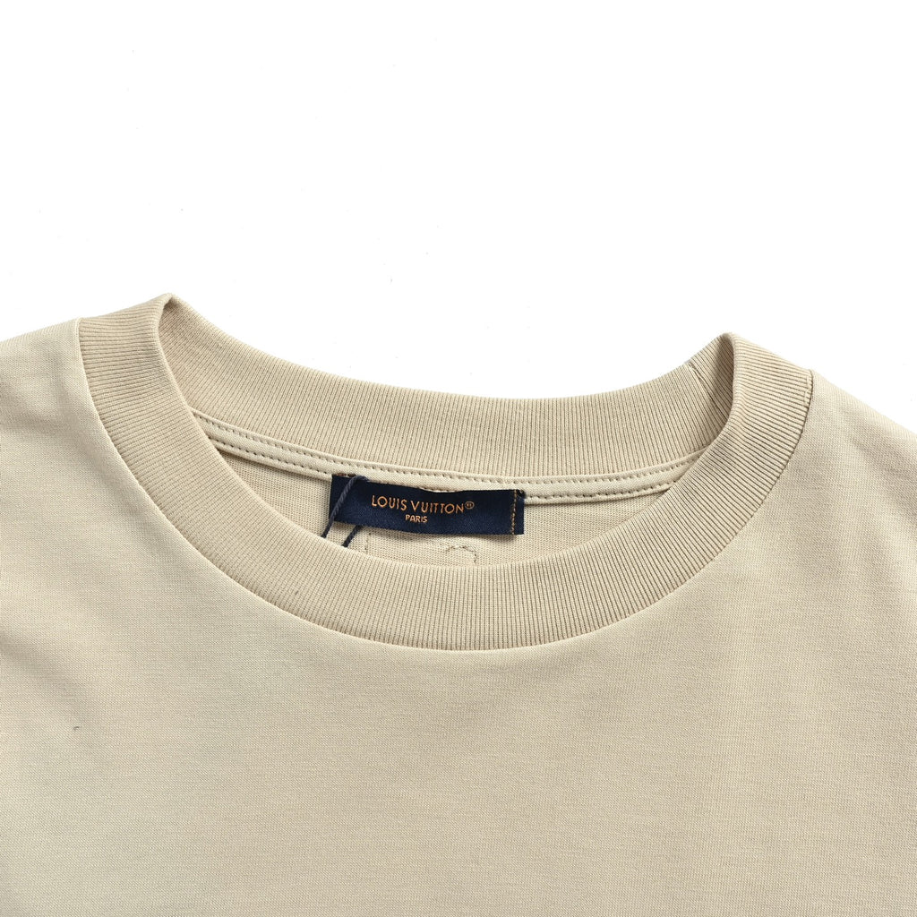 Louis Vuitton Women's / Men's LVM Lettering T-Shirt in Beige
