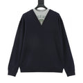 Loewe Collegiate Print Faux Two-Piece Layered Sweatshirt