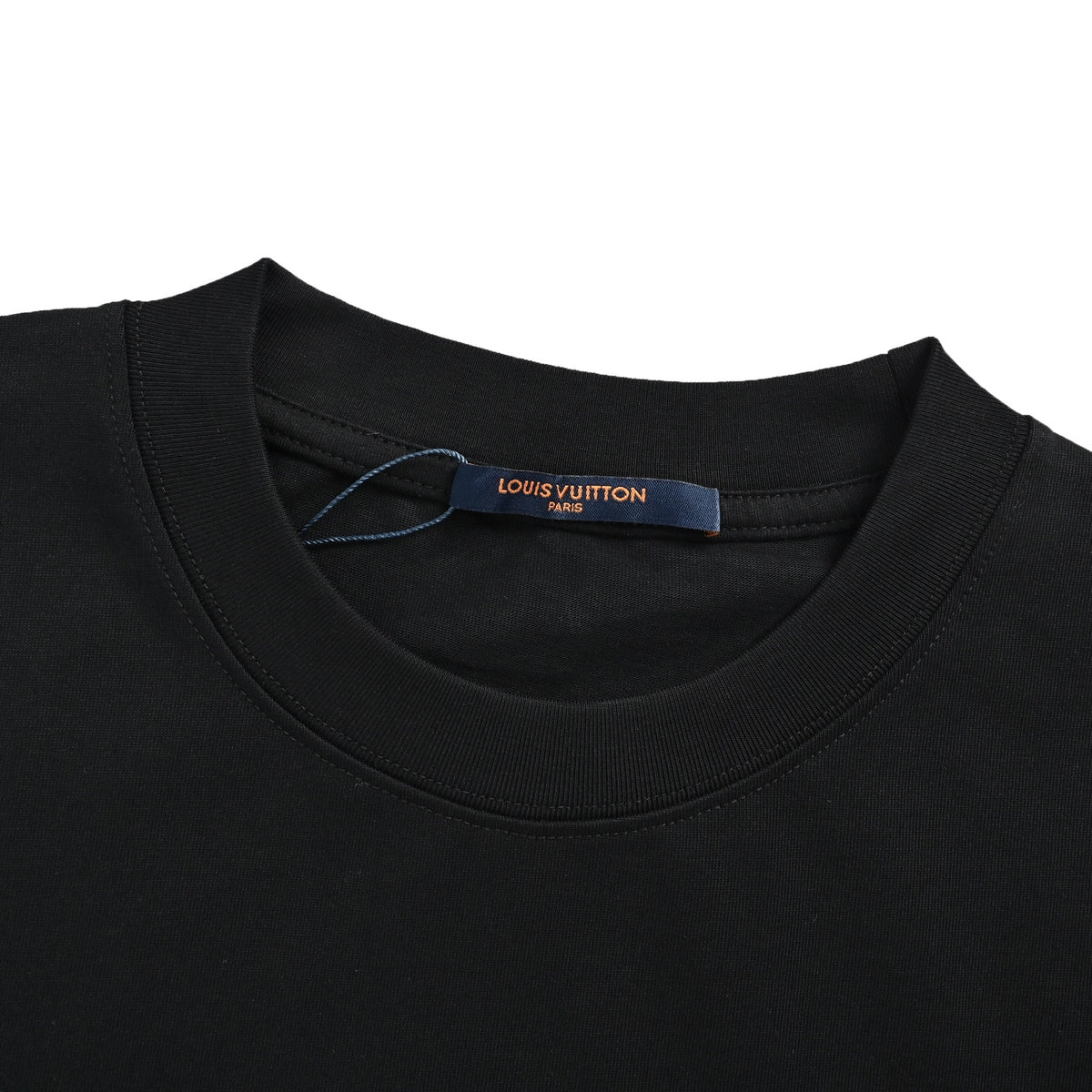 Louis Vuitton Sneaker Embroidered Short-Sleeve T-Shirt in Black