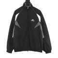 Balenciaga BLCG Sport Logo Track Jacket — Black, Geometric Panel | FW24
