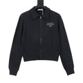 Acne Studios Women's Men's Black Stockholm 1996 Logo Zip-Up Jacket