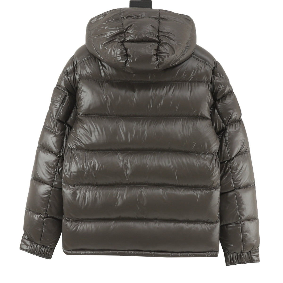 Moncler Men's Hooded Down Jacket in Dark Brown