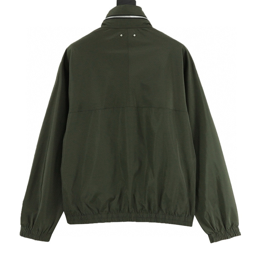 Louis Vuitton 26SS Reversible Olive & Black Zip-Up Blouson Jacket