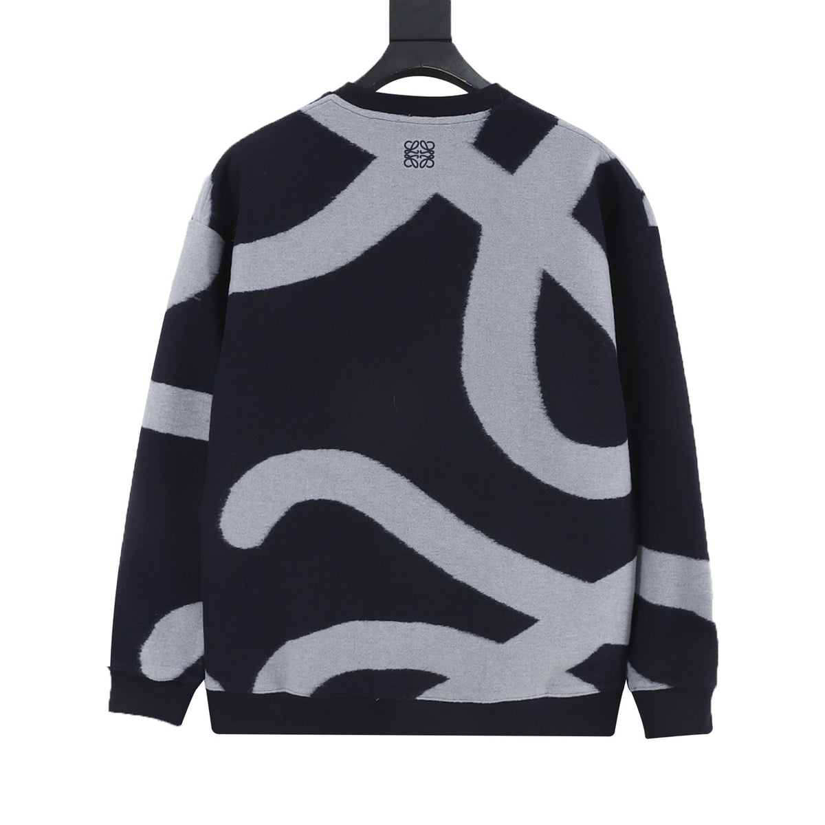 Loewe Women's / Men's Large Anagram Jacquard Sweater in Black
