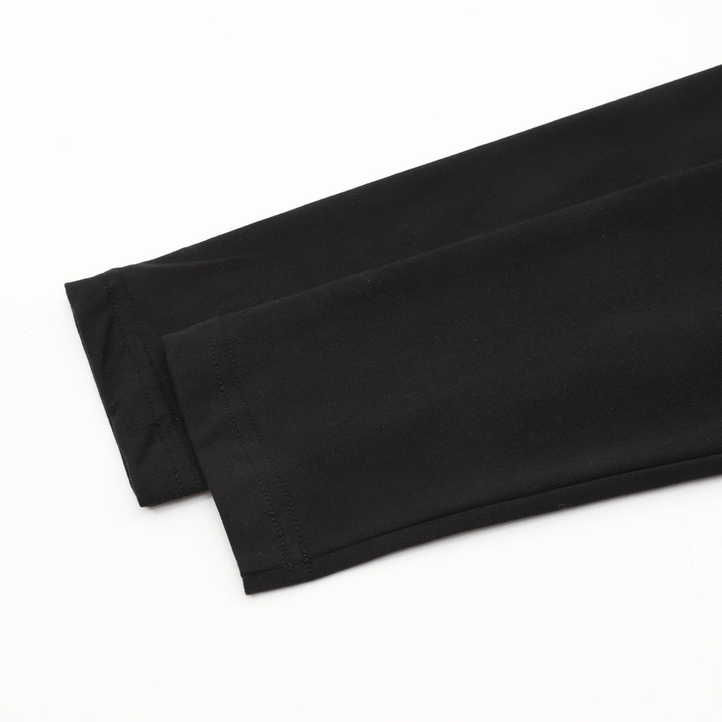 Louis Vuitton Tonal Embossed LV Logo Long-Sleeve Top — Black