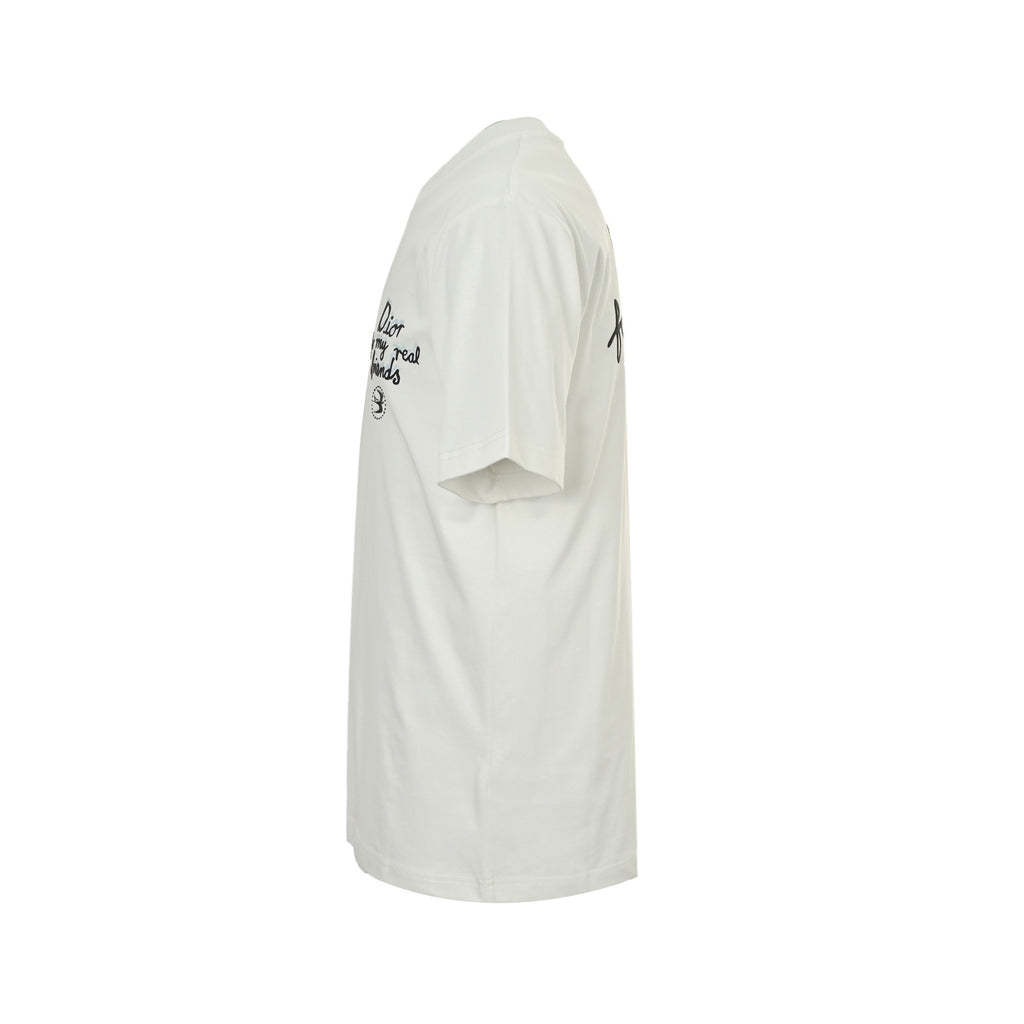 Dior White "For My Real Friends" Graphic T-Shirt