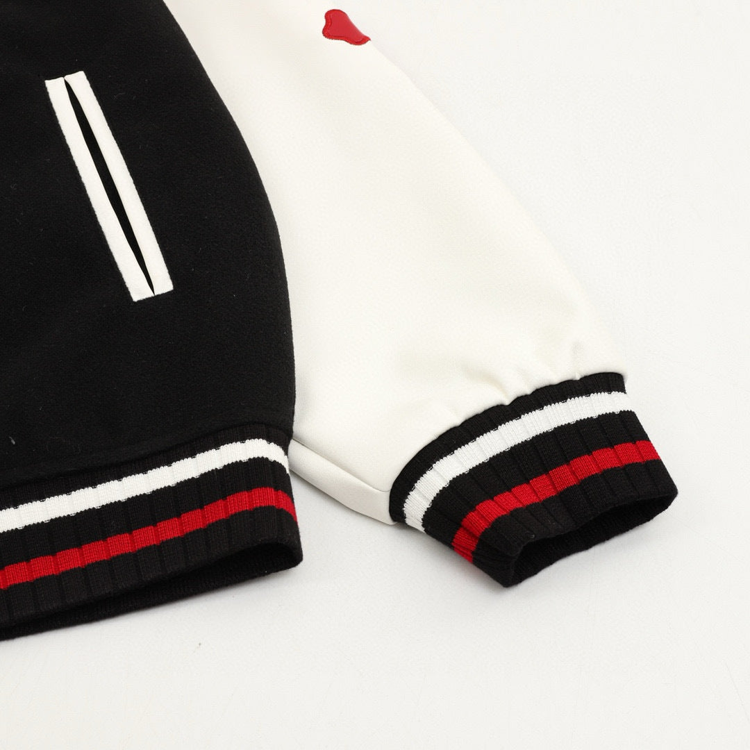 CH Horseshoe Embroidery Panel Baseball Jacket