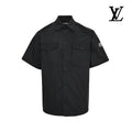 Moncler Men's Black Pocket Short-Sleeve Shirt