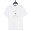 Louis Vuitton Drip-Effect LV Logo Short-Sleeve T-Shirt in White