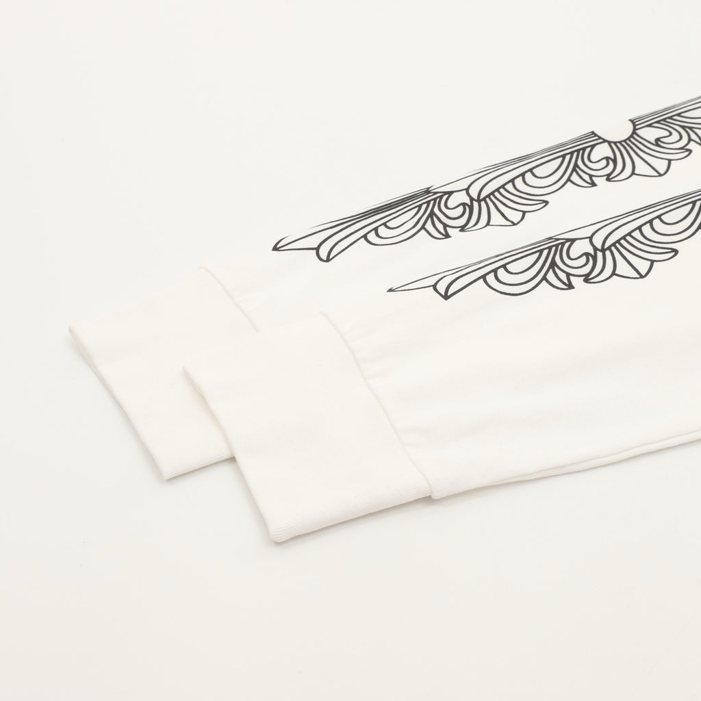 Chrome Hearts 25FW Sanskrit Scroll Print Long Sleeve T-Shirt | Black Gothic Luxury Streetwear