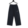 Acne Studios Women's Men's Navy Logo Wide-Leg Sweatpants