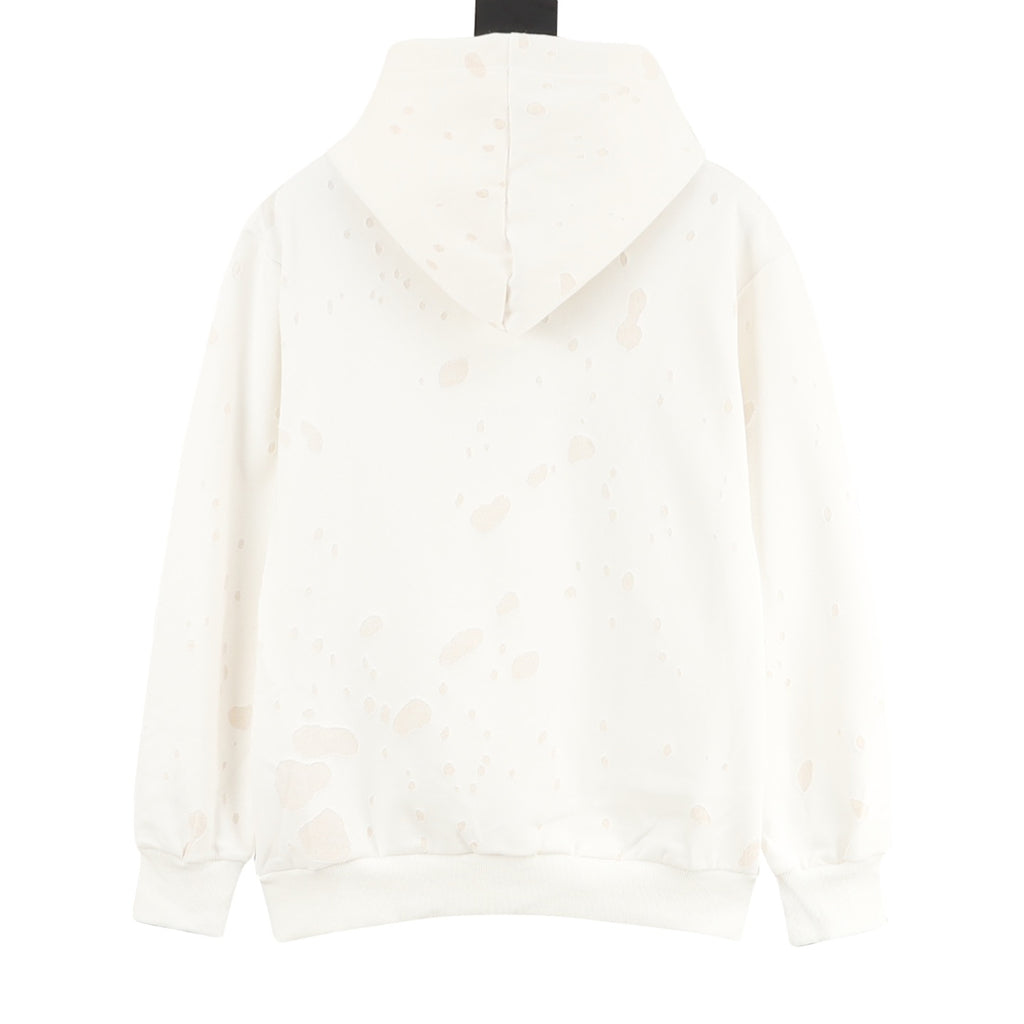 Givenchy Distressed Small Letter Print Hoodie