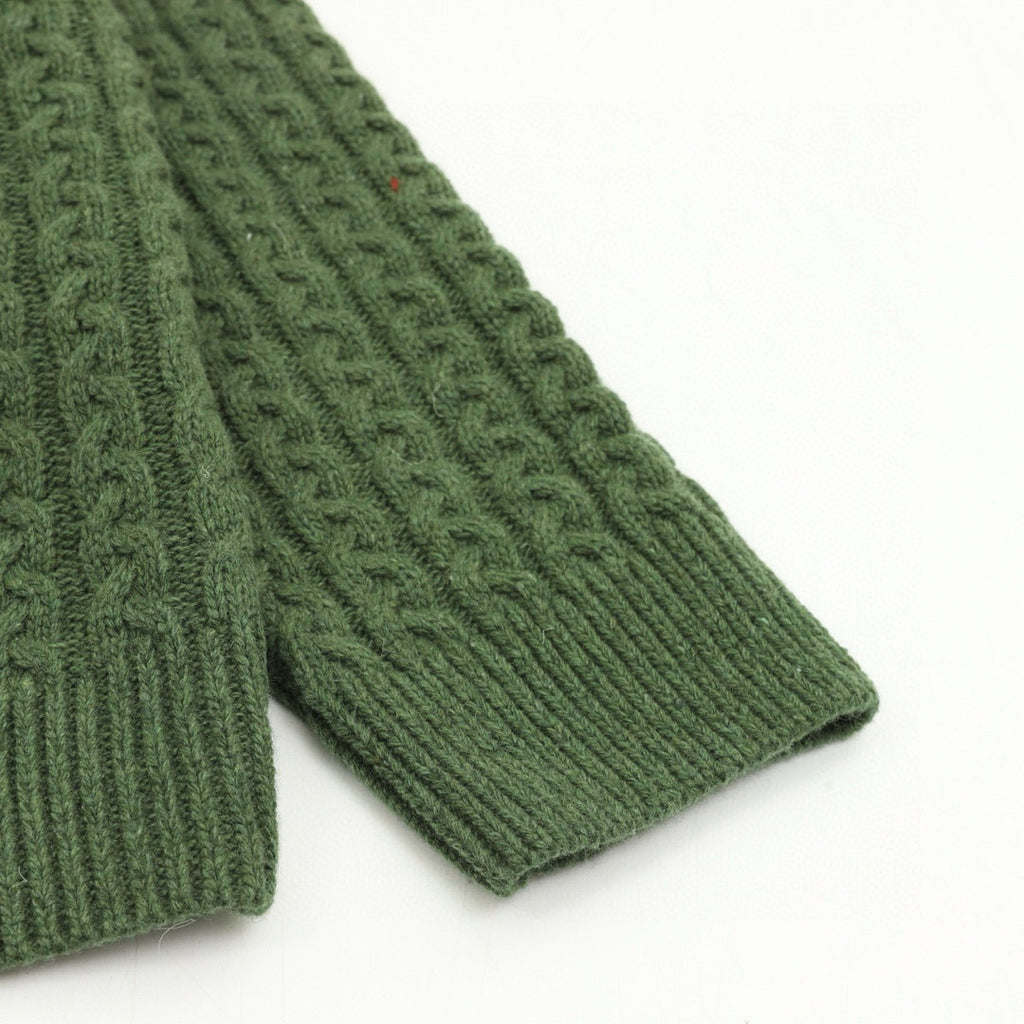 Loewe Oversized Anagram Cable Knit Crew Neck Sweater