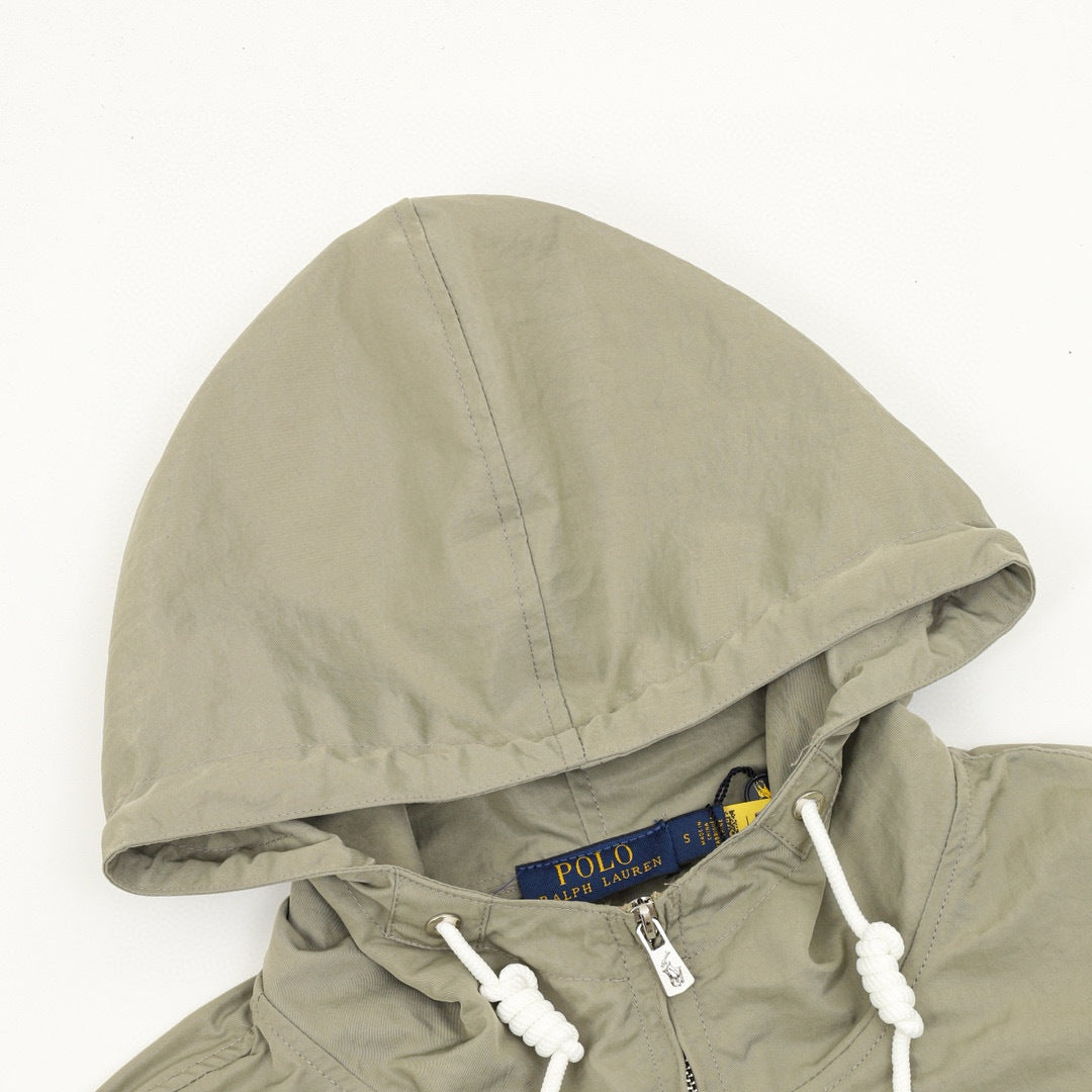 Polo Ralph Lauren Polo Pony Rope Drawcord Hooded Windbreaker Jacket