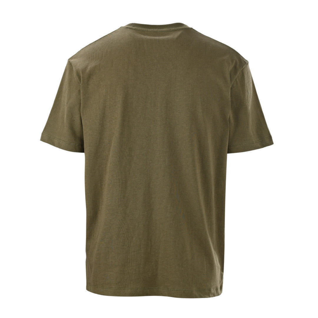 Loewe Anagram Embroidered Short-Sleeve T-Shirt in Olive Green