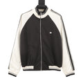 Celine Arc de Triomphe Embroidered Two-Tone Varsity Bomber Jacket