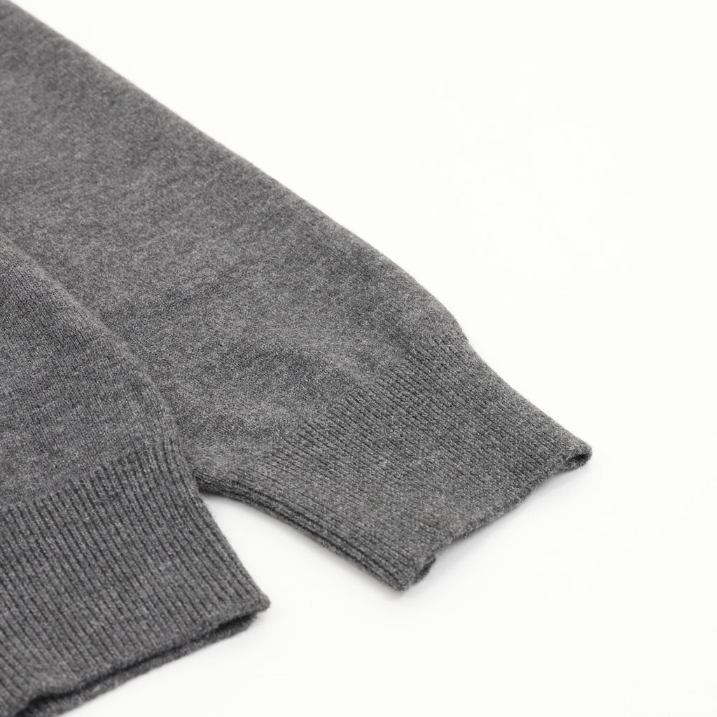 Louis Vuitton Women's & Men's Grey Embossed LV Full-Zip Knit Cardigan