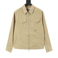 Moncler Women's & Men's Beige Zip-Up Field Jacket