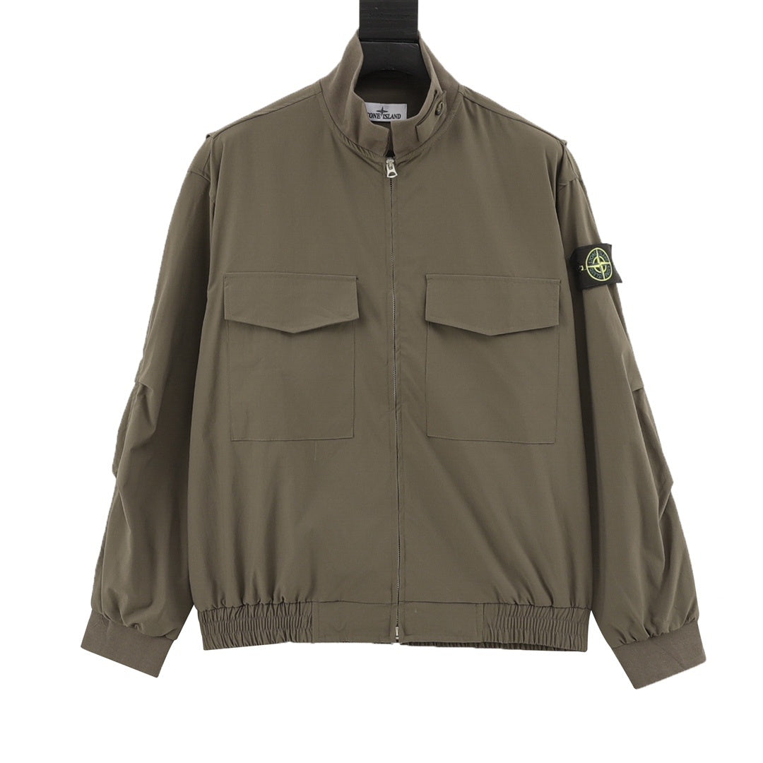 Stone Island Compass Badge Four-Pocket Blouson Overshirt Jacket
