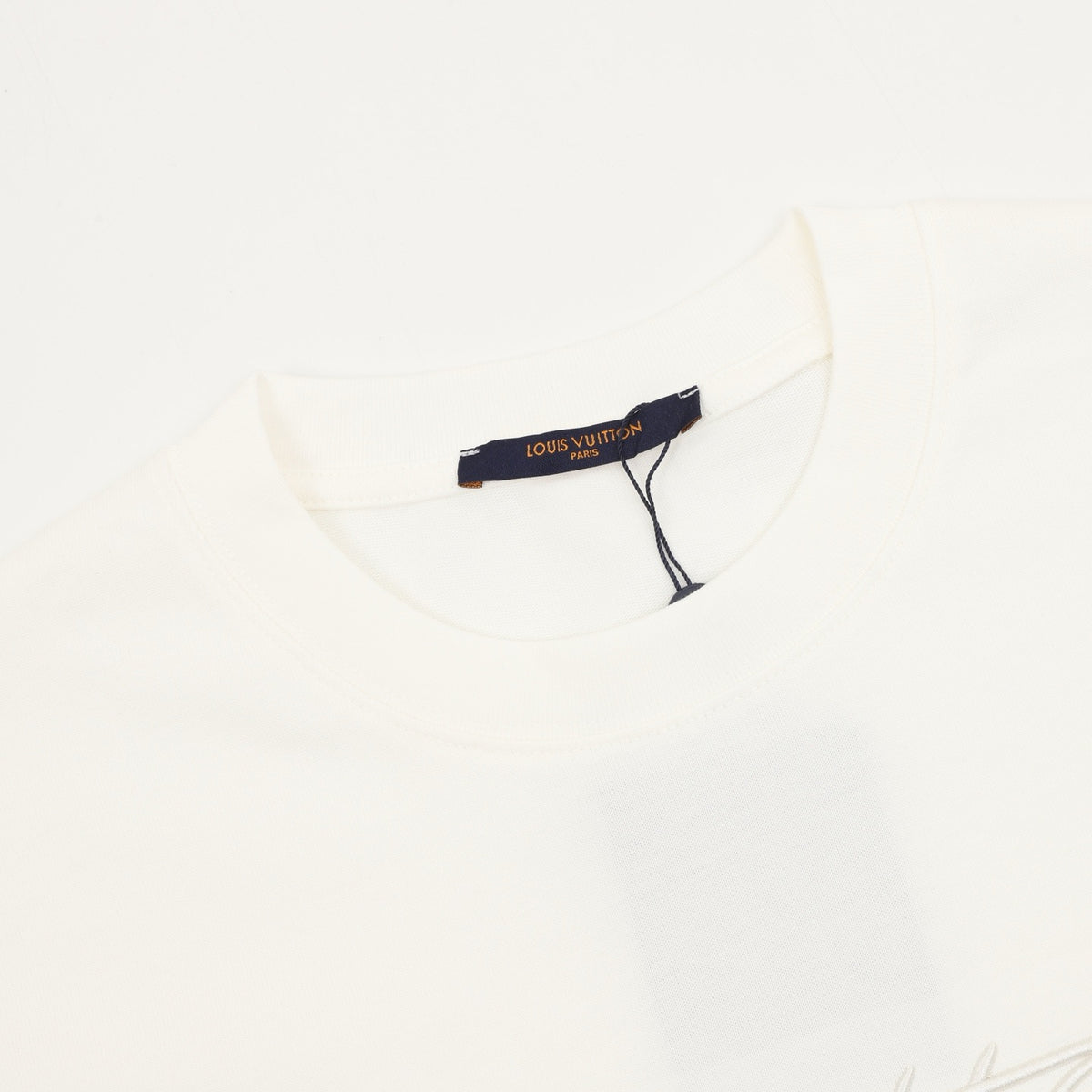 Louis Vuitton Women's & Men's White Script Logo Long-Sleeve T-Shirt