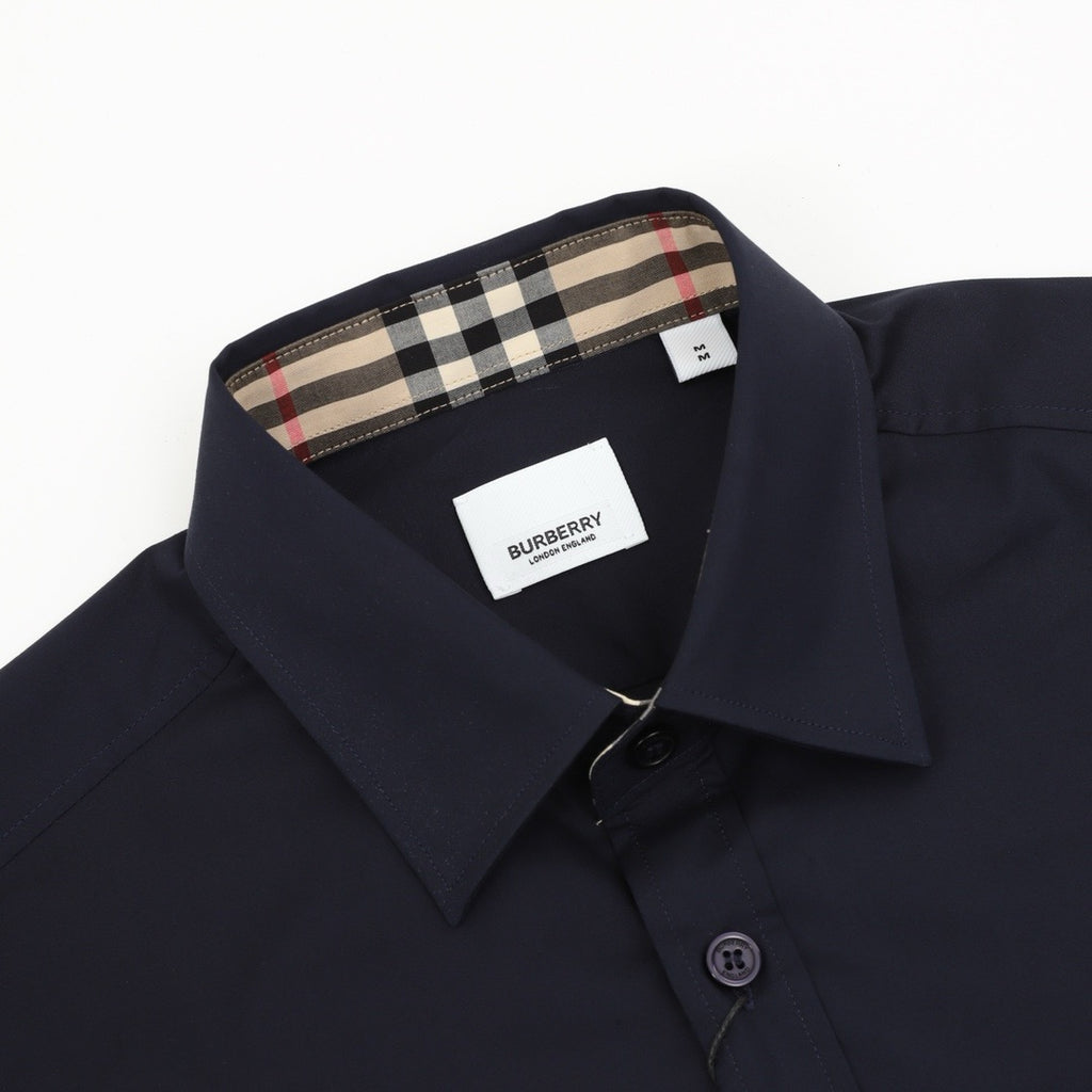 Burberry Equestrian Knight Tonal Embroidered Long-Sleeve Shirt