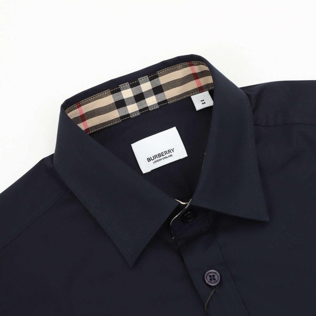 Burberry Equestrian Knight Tonal Embroidered Long-Sleeve Shirt