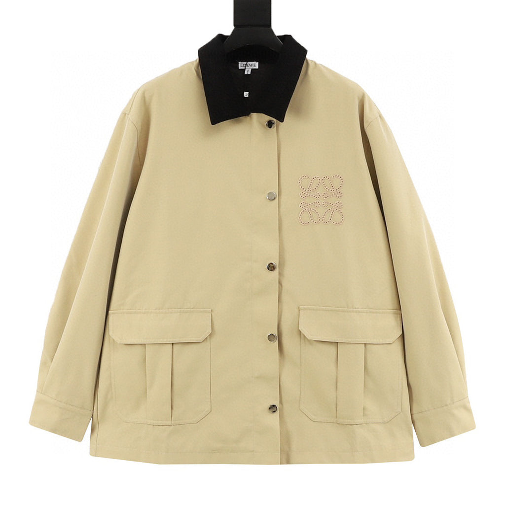 Loewe 25FW Elbow Patch Embroidered Workwear Jacket