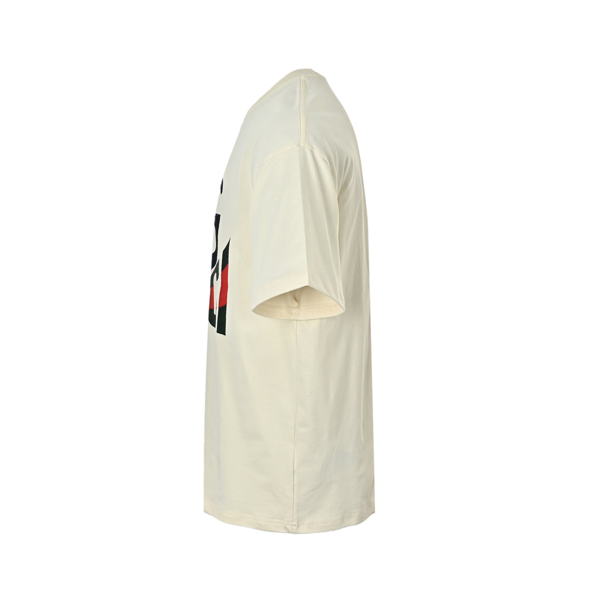 Gucci Interlocking GG Web Logo Short-Sleeve T-Shirt in Cream