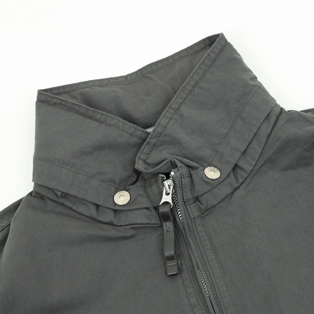Stone Island Women's & Men's Dark Grey Compass Patch Stand-Collar Zip-Up Jacket